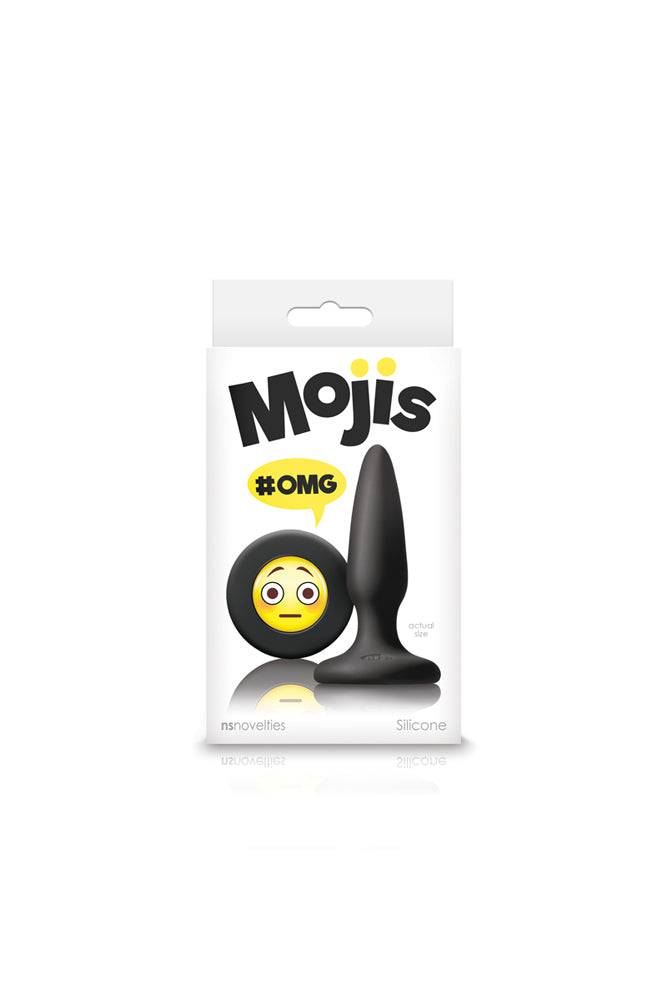 NS Novelties - Moji's - OMG Emoji Butt Plug - Black - Stag Shop