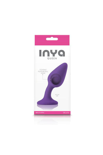 NS Novelties - INYA - Queen Weighted Butt Plug - Purple - Stag Shop