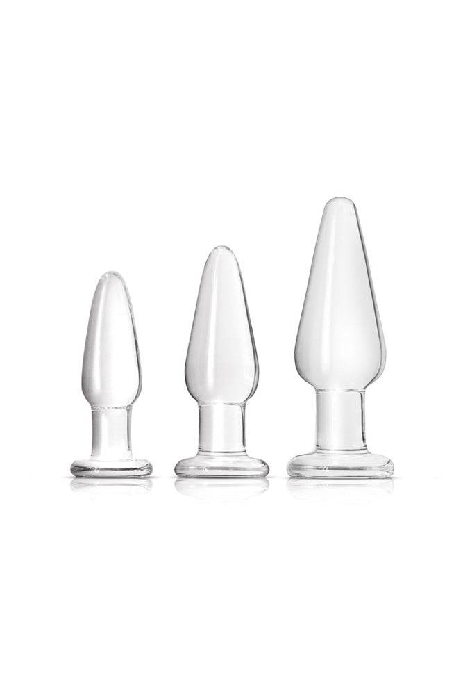 NS Novelties - Crystal - Tapered Anal Trainer Kit - Clear - Stag Shop