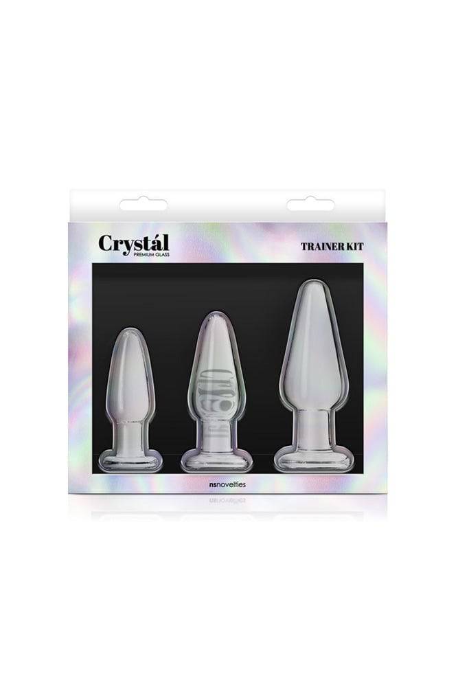 NS Novelties - Crystal - Tapered Anal Trainer Kit - Clear - Stag Shop