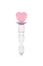 NS Novelties - Crystal - Heart of Glass Dildo - Clear/Pink - Stag Shop