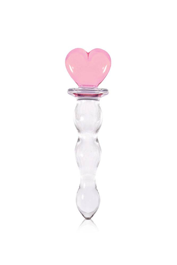 NS Novelties - Crystal - Heart of Glass Dildo - Clear/Pink - Stag Shop