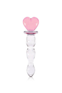 Thumbnail for NS Novelties - Crystal - Heart of Glass Dildo - Clear/Pink - Stag Shop