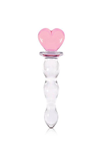 NS Novelties - Crystal - Heart of Glass Dildo - Clear/Pink - Stag Shop