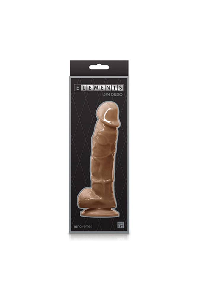 NS Novelties - Elements - Realistic Dildo - Brown - Assorted Sizes - Stag Shop