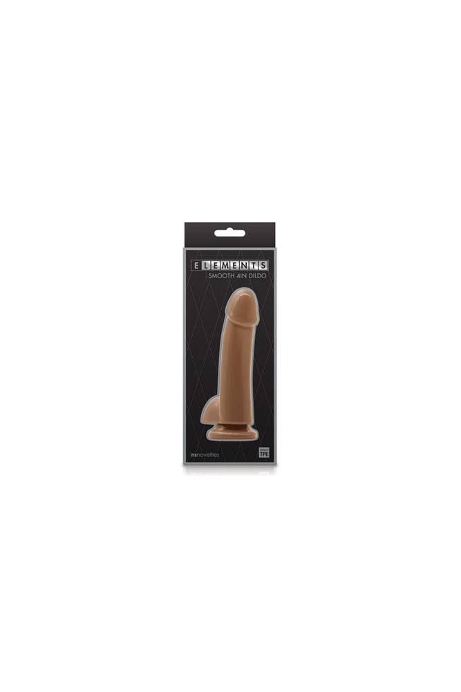 NS Novelties - Elements - Smooth Dildo - Brown - Assorted Sizes - Stag Shop