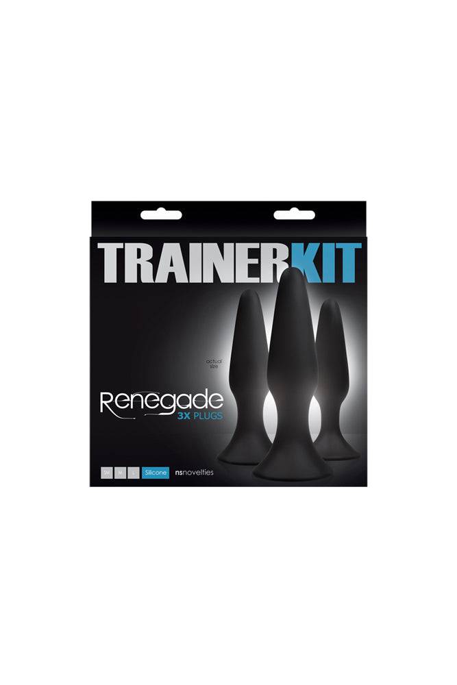 NS Novelties - Renegade - 3-Piece Anal Trainer Kit - Black - Stag Shop