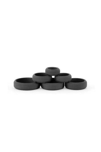 NS Novelties - Renegade - Build-A-Cage Cock Ring Set - Black - Stag Shop