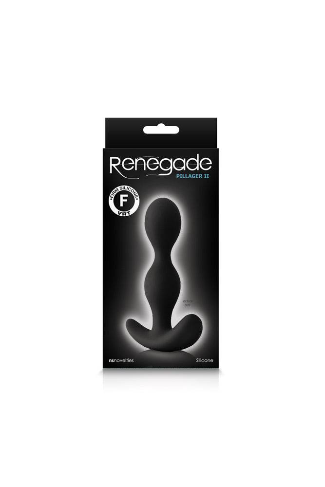 NS Novelties - Renegade - Pillager II Butt Plug - Black - Stag Shop