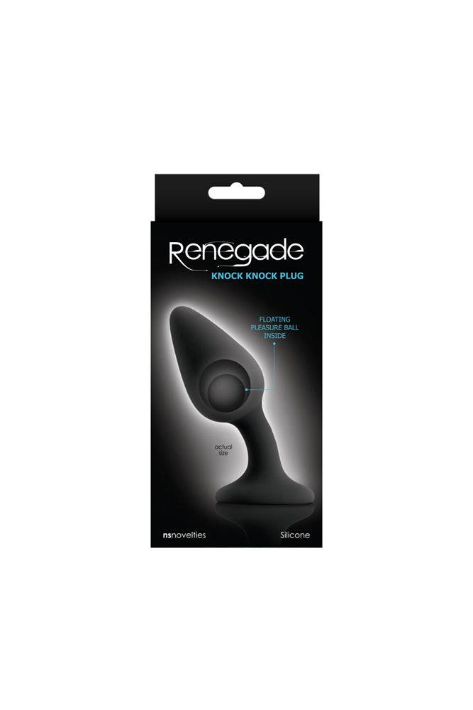 NS Novelties - Renegade - Knock Knock Weighted Butt Plug - Assorted Colours - Stag Shop