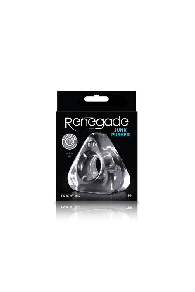 NS Novelties - Renegade - Junk Pusher Cock & Ball Ring - Clear - Stag Shop