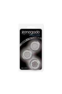 Thumbnail for NS Novelties - Renegade - Intensity Cock Rings - 3pk - Clear - Stag Shop