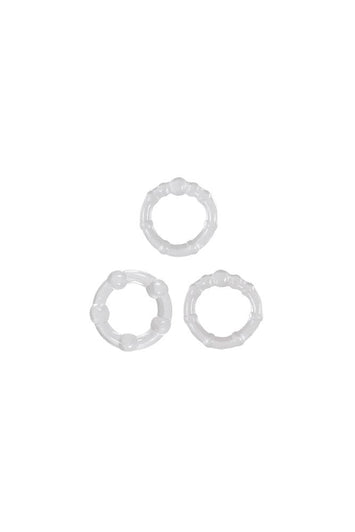 NS Novelties - Renegade - Intensity Cock Rings - 3pk - Clear - Stag Shop