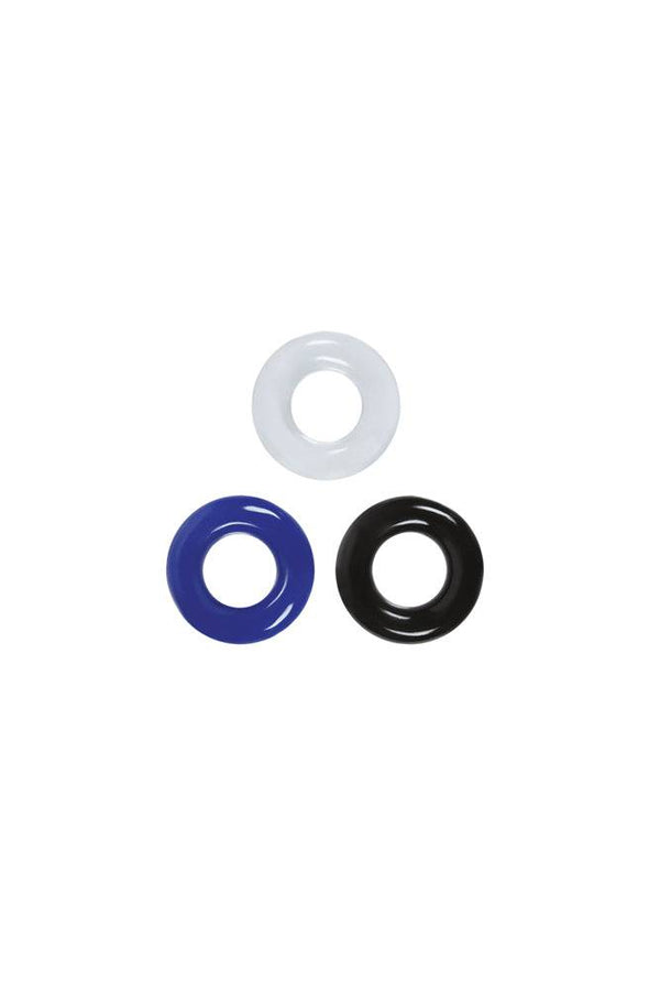 NS Novelties - Renegade - Stamina Cock Rings - 3pk - Stag Shop