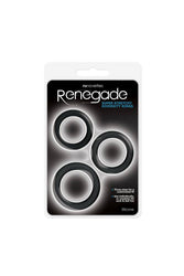 NS Novelties - Renegade - Diversity Cock Ring Set - Black - Stag Shop