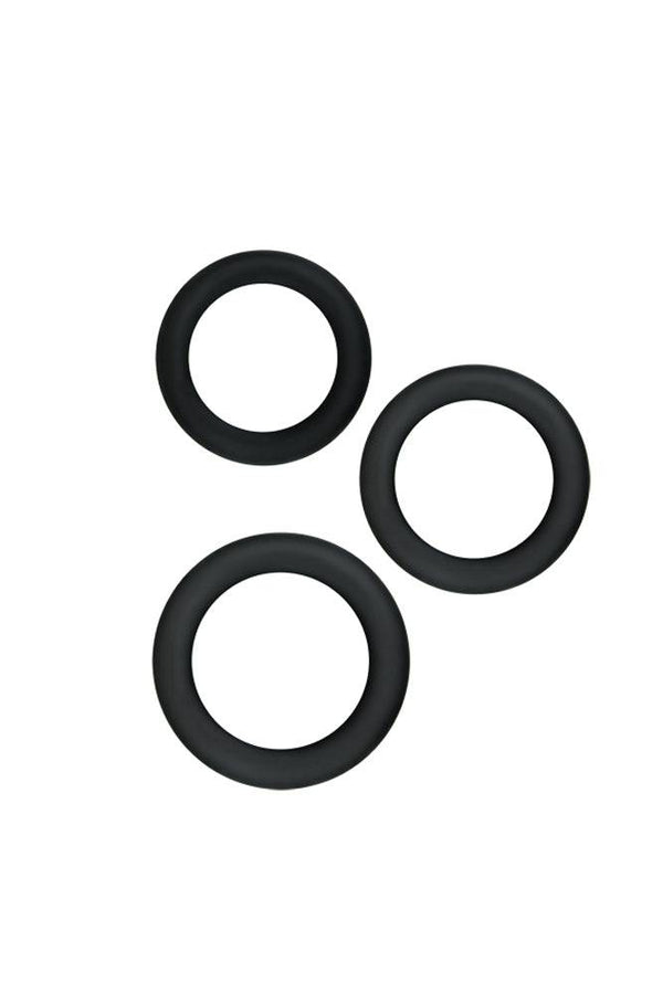 NS Novelties - Renegade - Diversity Cock Ring Set - Black - Stag Shop