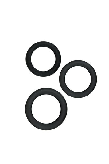 NS Novelties - Renegade - Diversity Cock Ring Set - Black - Stag Shop