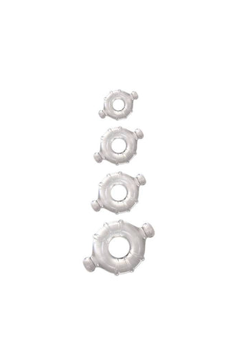 NS Novelties - Renegade - Vitality Cock Rings - Clear - Stag Shop
