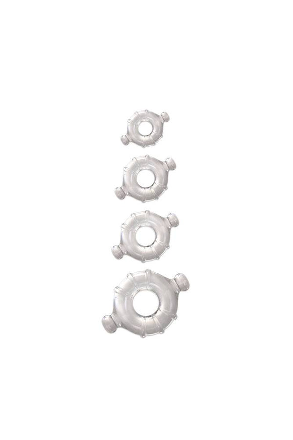 NS Novelties - Renegade - Vitality Cock Rings - Clear - Stag Shop
