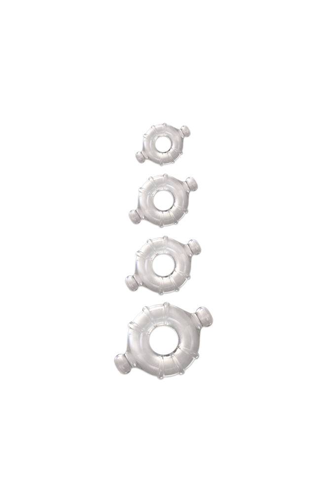 NS Novelties - Renegade - Vitality Cock Rings - Clear - Stag Shop