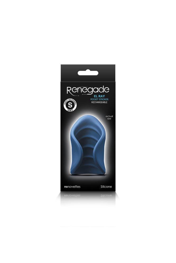 NS Novelties - Renegade - El Ray Rechargeable Pocket Stroker - Blue - Stag Shop