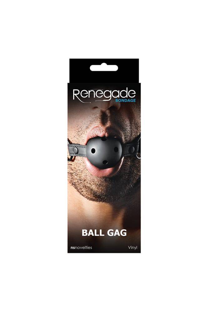 NS Novelties - Renegade - Bondage - Ball Gag - Black - Stag Shop