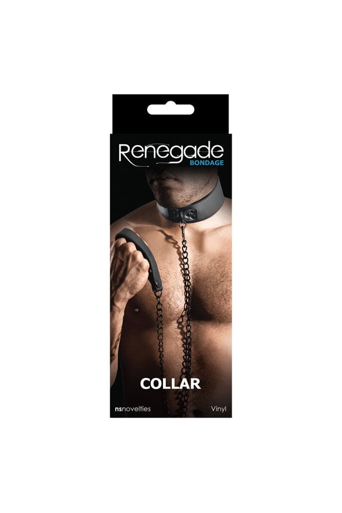 NS Novelties - Renegade - Bondage - Collar & Leash Set - Black - Stag Shop