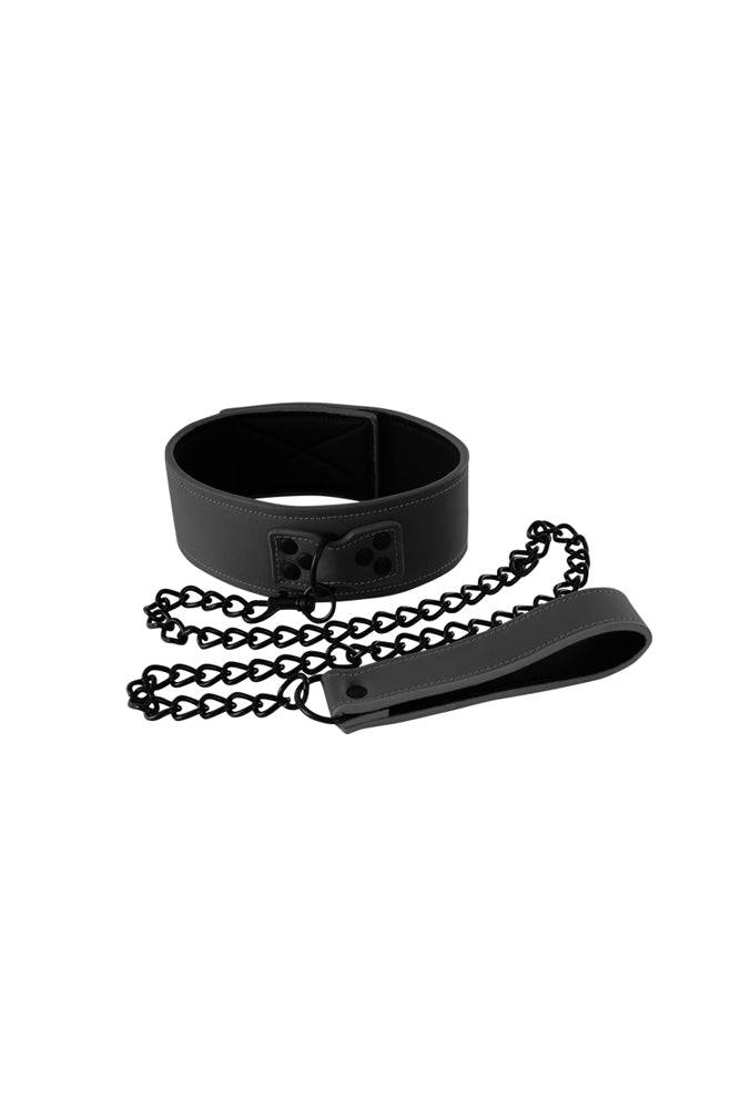 NS Novelties - Renegade - Bondage - Collar & Leash Set - Black - Stag Shop