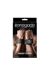NS Novelties - Renegade - Bondage - Wrist Cuffs - Black - Stag Shop