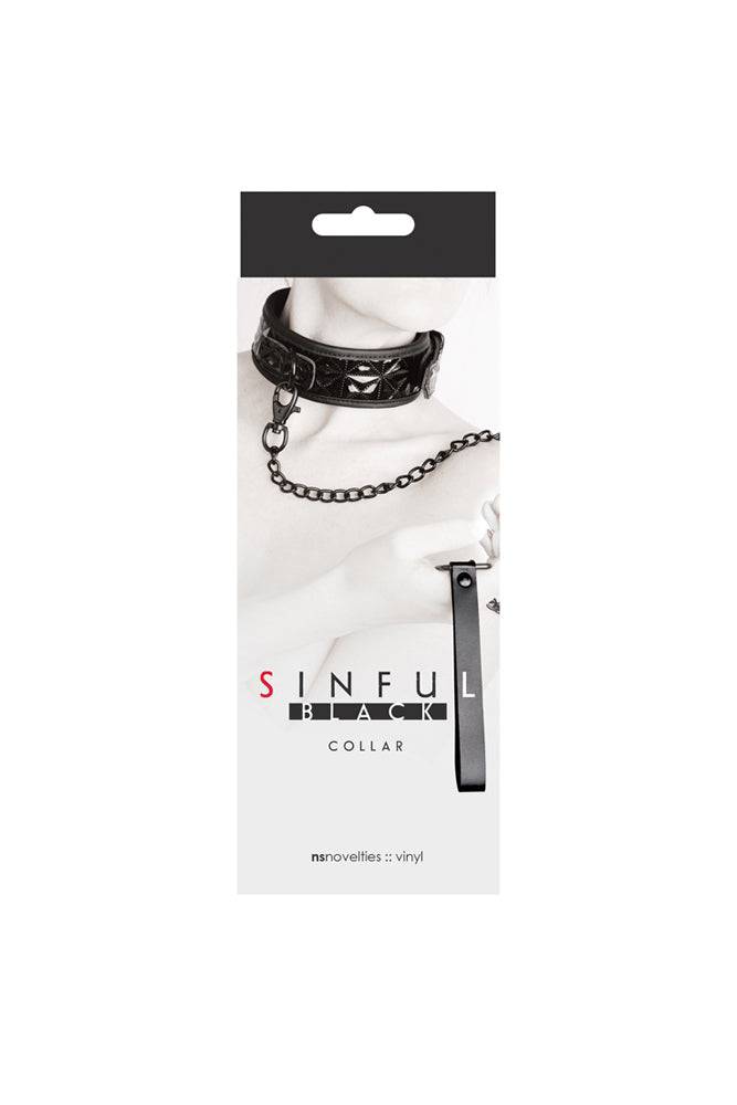 NS Novelties - Sinful - Collar & Leash - Assorted Colours - Stag Shop
