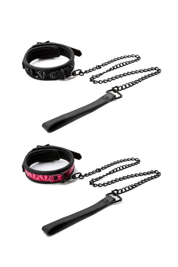 NS Novelties - Sinful - 1 Inch Collar & Leash - Assorted Colours - Stag Shop