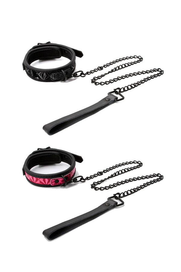 NS Novelties - Sinful - 1 Inch Collar & Leash - Assorted Colours - Stag Shop