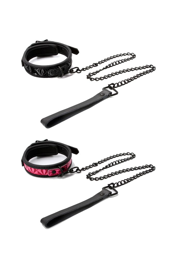 NS Novelties - Sinful - 1 Inch Collar & Leash - Assorted Colours - Stag Shop
