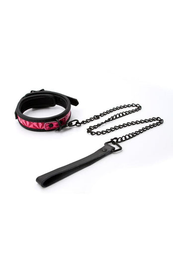 NS Novelties - Sinful - 1 Inch Collar & Leash - Assorted Colours - Stag Shop