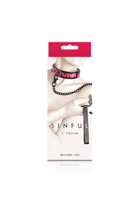Thumbnail for NS Novelties - Sinful - 1 Inch Collar & Leash - Assorted Colours - Stag Shop