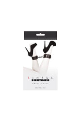 NS Novelties - Sinful - Ankle Cuffs - Black - Stag Shop