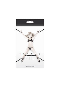 Thumbnail for NS Novelties - Sinful - Bed Restraint Straps - Black - Stag Shop