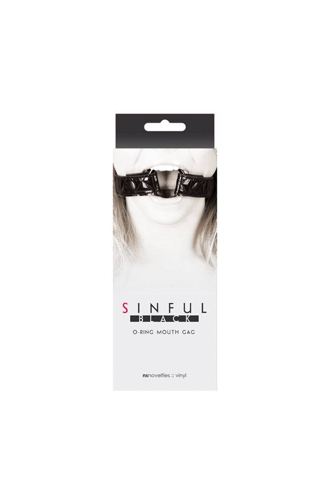 NS Novelties - Sinful - O-Ring Gag - Black - Stag Shop