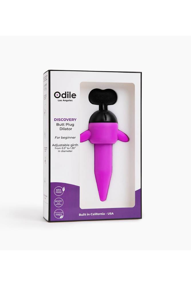 Odile - Discovery Twist Butt Plug Dilator - Purple - Stag Shop