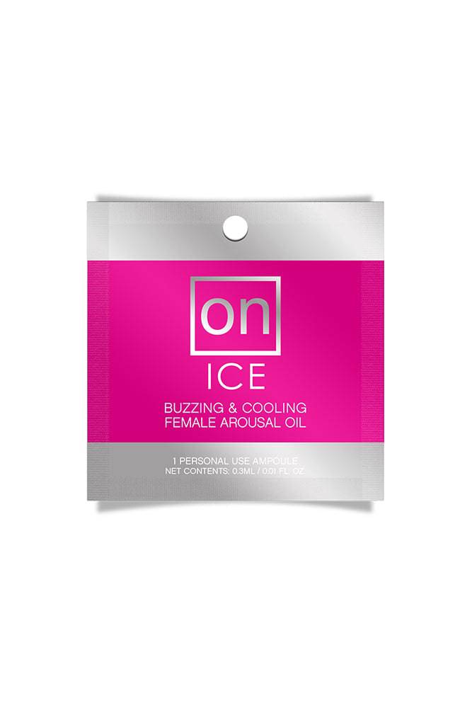 ON by Sensuva - ICE Natural Arousal Oil For Her - Single Use Ampoule Packet - Stag Shop