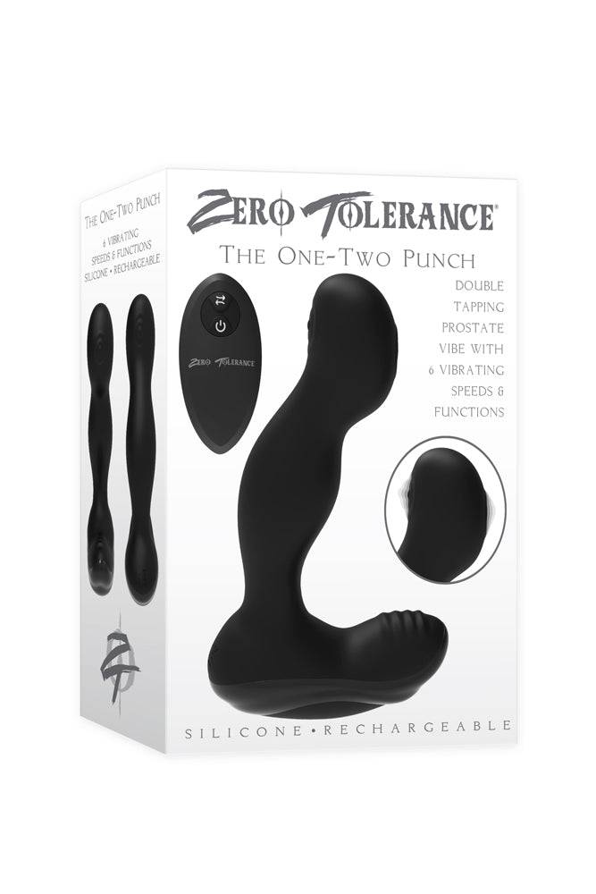Zero Tolerance - The One-Two Punch Prostate Massager & Remote - Black - Stag Shop