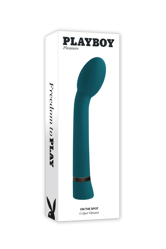 Playboy - On the Spot G-Spot Vibrator - Teal - Stag Shop