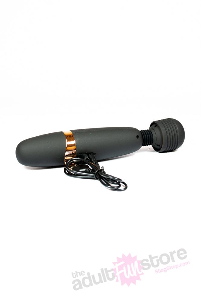 Onyxxx - Darque Rechargeable Massage Wand - Black/Rose Gold - Stag Shop