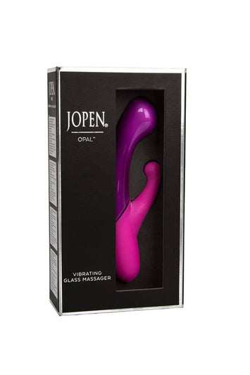 Jopen - Opal - Dual Vibrating Glass Massager - Purple - Stag Shop