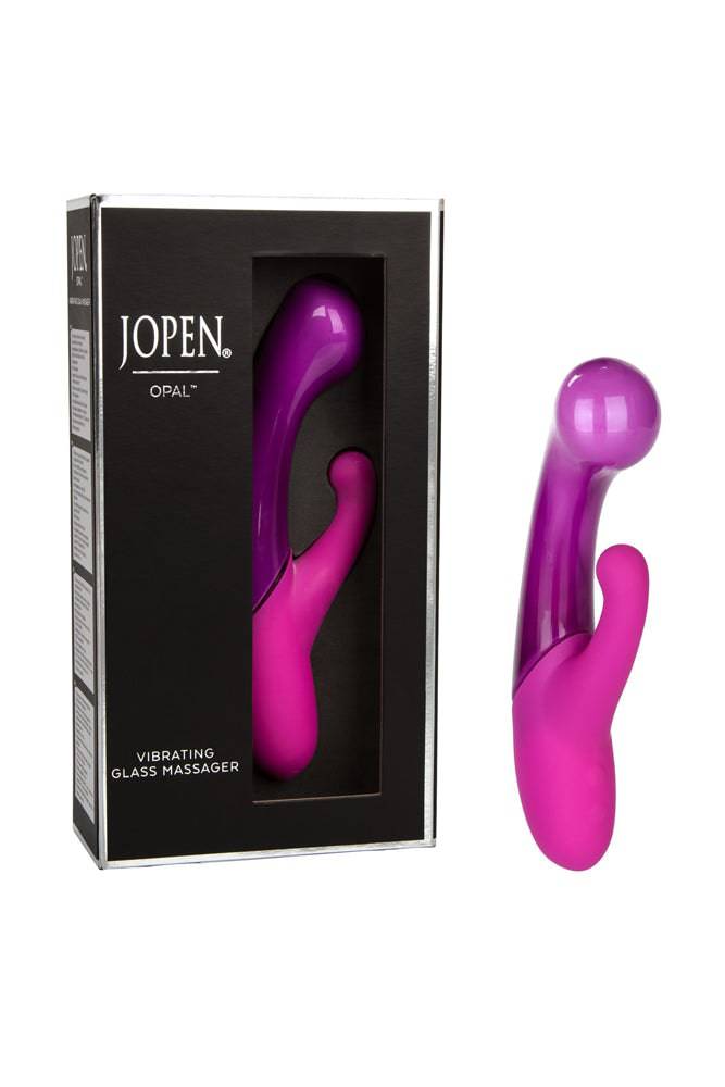 Jopen - Opal - Dual Vibrating Glass Massager - Purple - Stag Shop