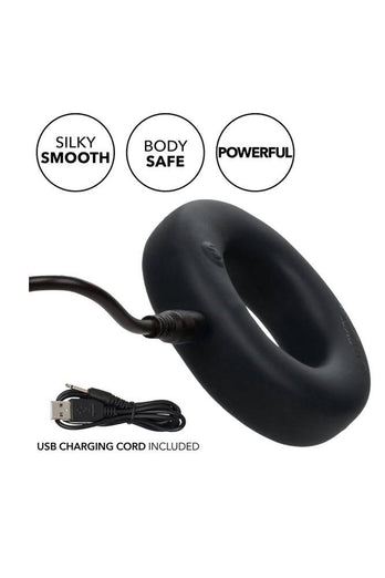 Cal Exotics - Link Up - Optimum Vibrating Cock Ring Set - Black - Stag Shop