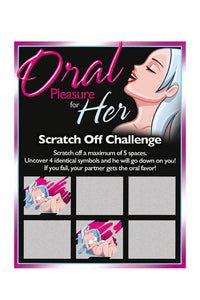 Thumbnail for Ozze Creations - Oral Pleasure For Her Scratch Off Challenge Scratch Ticket - Stag Shop