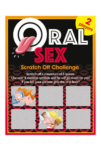 Thumbnail for Ozze Creations - Oral Sex Scratch Off Challenge Scratch Ticket - Stag Shop