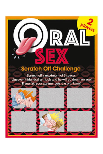 Ozze Creations - Oral Sex Scratch Off Challenge Scratch Ticket - Stag Shop
