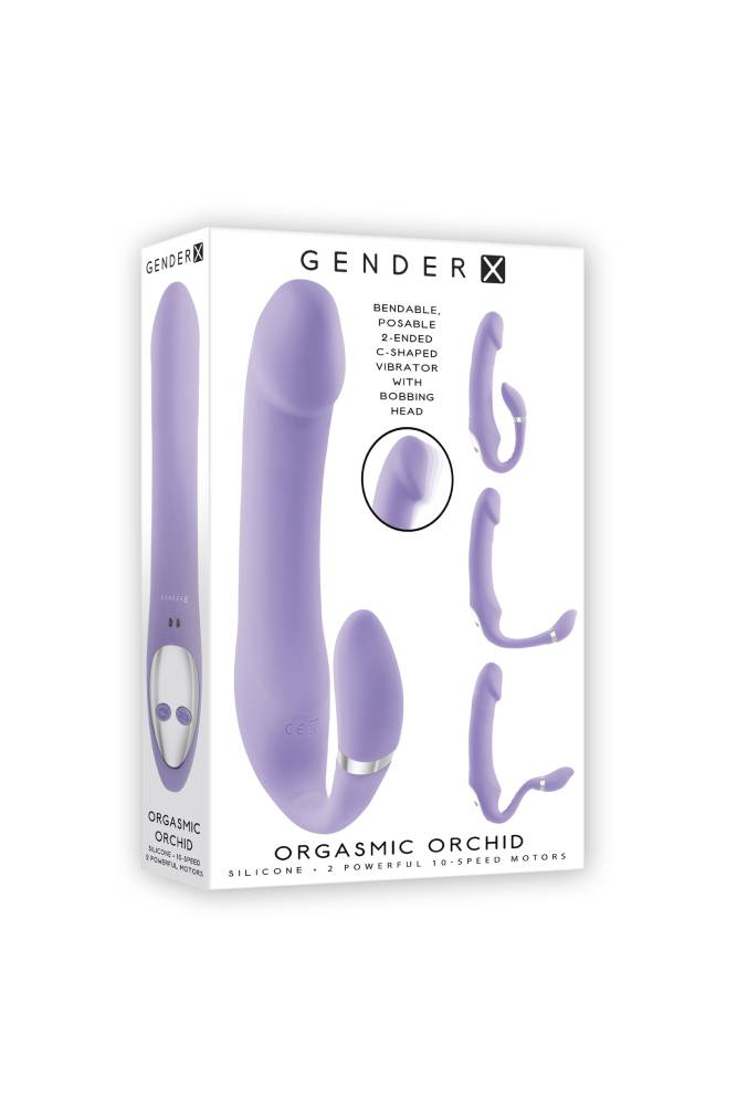 Evolved - Gender X - Orgasmic Orchid Bendable Vibrator - Purple - Stag Shop